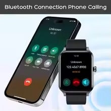 Wireless Bluetooth Black Smart Watch