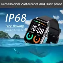 Wireless Bluetooth Black Smart Watch